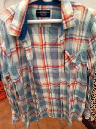 Camisa cuadros Pull&Bear Talla L