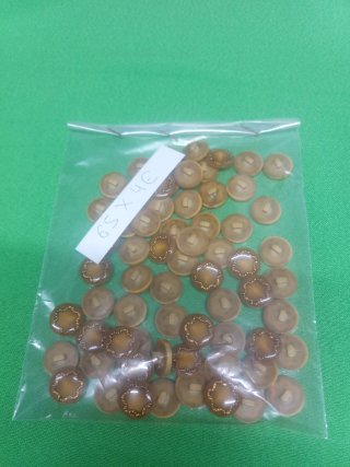 Lote botones dorados flor
