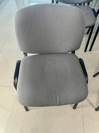 Sedie in tessuto grigio