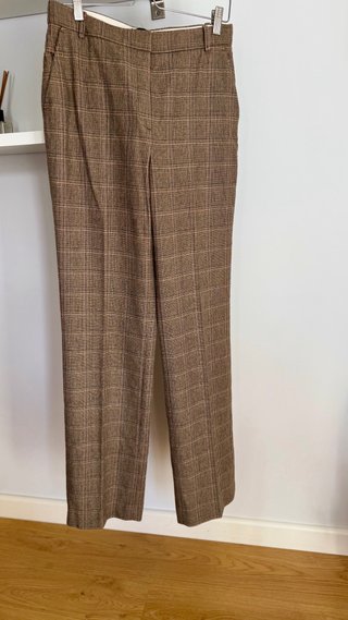 Pantalón cuadros ocres