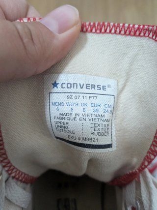Zapatillas Converse Talla 39 Rojas
