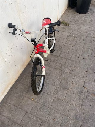 Bicicleta Monty BMX Infantil Roja y Blanca