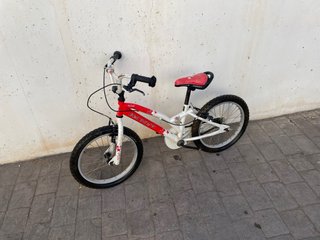 Bicicleta Monty BMX Infantil Roja y Blanca