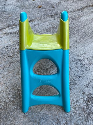 Tobogán infantil Smoby verde y azul