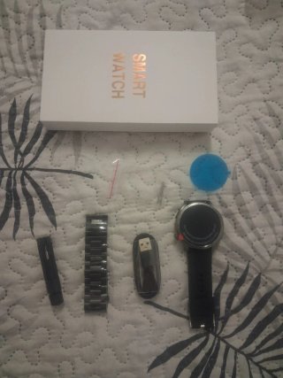 Reloj Inteligente Smart Watch Negro/Plateado