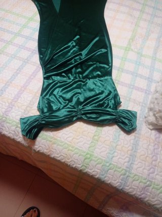 Vestido largo verde para fiesta