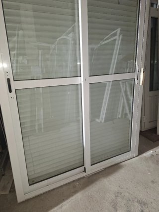 Balconera aluminio Climalit 140x230alto