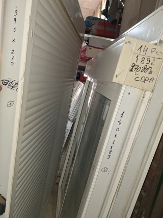 Balconera aluminio Climalit 140x230alto