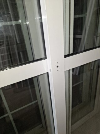 Balconera aluminio Climalit 140x230alto
