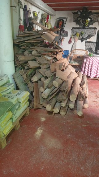 Leña de regalo en Belvis de la Jara