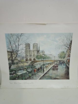 Láminas de París: Notre Dame y Arco Triunfo