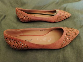 Bailarinas rosas con strass  Talla 39