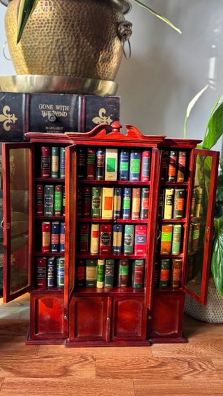 Mini Libreria Rossa con Libri