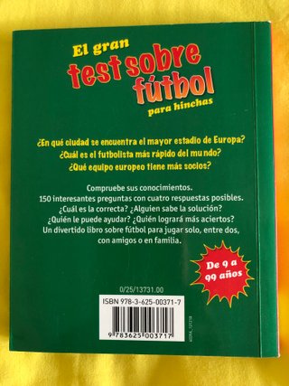 GRAN TEST SOBRE FUTBOL PARA HINCHAS, EL