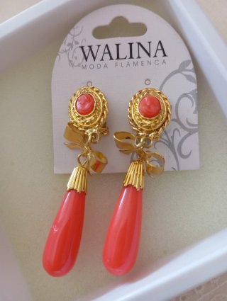Pendientes WALINA Corales Dorados