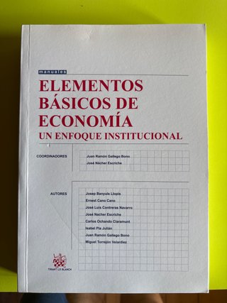 Libro elementos basicos de economia para derecho