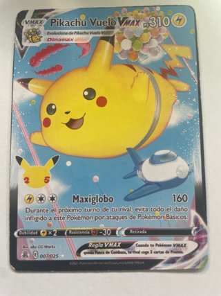 Carta Pokémon Pikachu Vuelo VMAX