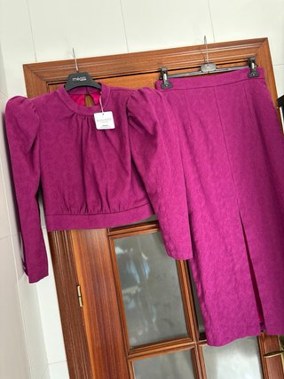 Traje falda y blusa Blanca Martín Talla M