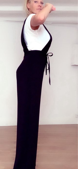 Mono jumosuit largo Zara negro talla M
