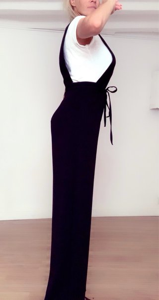 Mono jumosuit largo Zara negro talla M