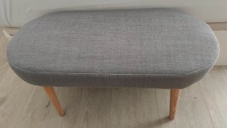 Banco tapizado marca Maisons du Monde