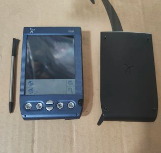 Handspring Visor PDA con funda negra