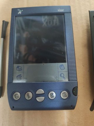Handspring Visor PDA con funda negra