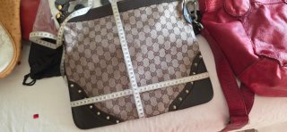 Borsa Gucci marrone multicolore