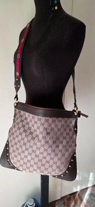 Borsa Gucci marrone multicolore