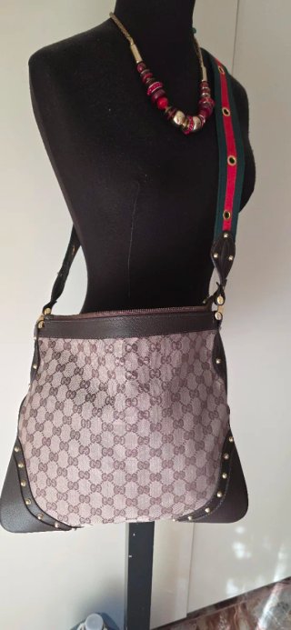 Borsa Gucci marrone multicolore