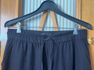 Pantalón ancho Lefties negro lino y viscosa