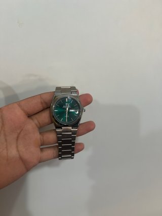 Rado Reloj Verde y Plateado