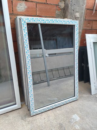4 Fijos PVC Cristal Espejo Espía Triple Vidrio
