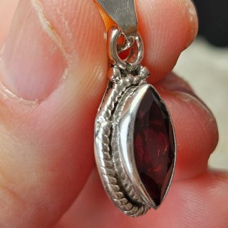 Colgante Plata 925 con Rubí