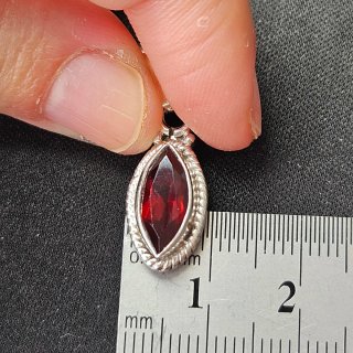 Colgante Plata 925 con Rubí