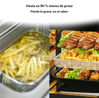 Freidora de aire 12L doble cesta