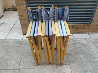 3 Sillas Director Plegables