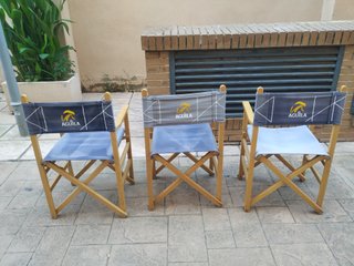 3 Sillas Director Plegables