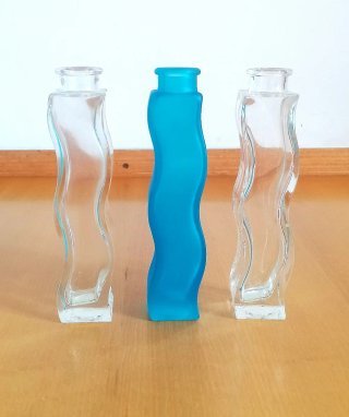 Tris vasetti vetro vintage Ikea