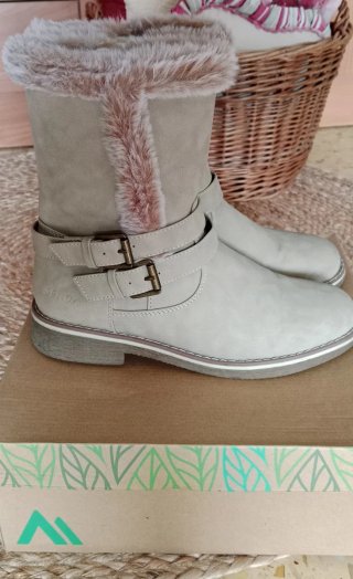 Botines beige
