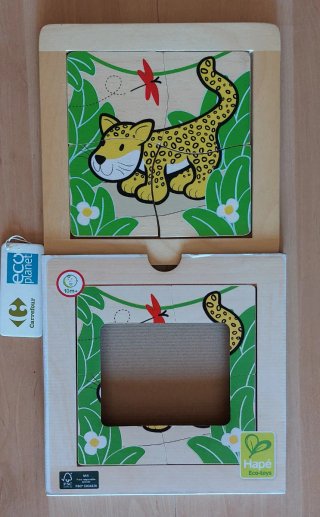 Lote 3 Puzzles Madera Hape Eco-Planet (+10m)