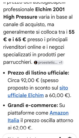 Elchim 2001 Phon Professionale Rosso/Nero