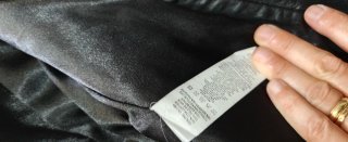 Abrigo de piel/cuero negro