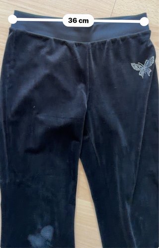 Pantalones campana negros de terciopelo