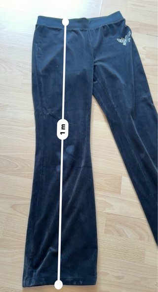 Pantalones campana negros de terciopelo