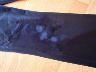 Pantalones campana negros de terciopelo