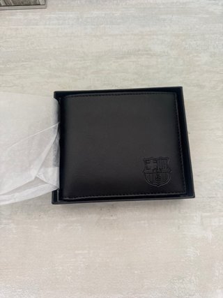 Cartera FC Barcelona Piel Negra