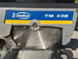 Sierra ingletadora Virutex + mesa + aspiradora