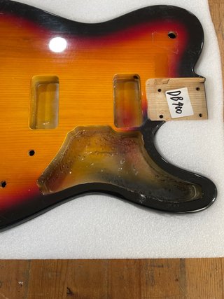 Cuerpo Guitarra Telecaster Sunburst