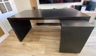 Escritorio MALM IKEA Negro